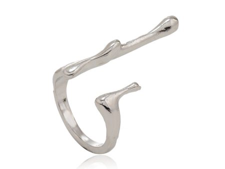 Silver-Plated Bar Open Ring Cheap