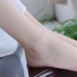 Silver-Plated Rope Chain Anklet Fashion