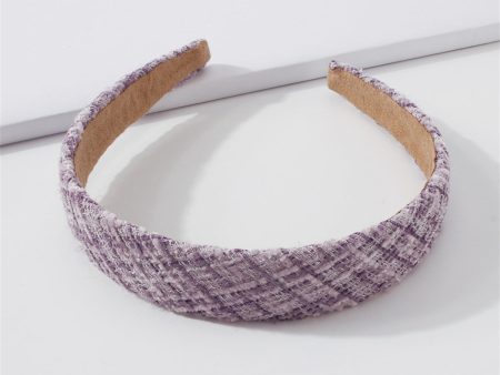 Purple & Lavender Plaid Hard Headband Online