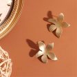 18K Gold-Plated Tropical Flower Stud Earrings Supply