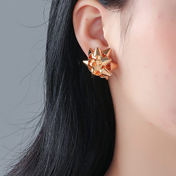 18K Gold-Plated Firework Stud Earrings on Sale