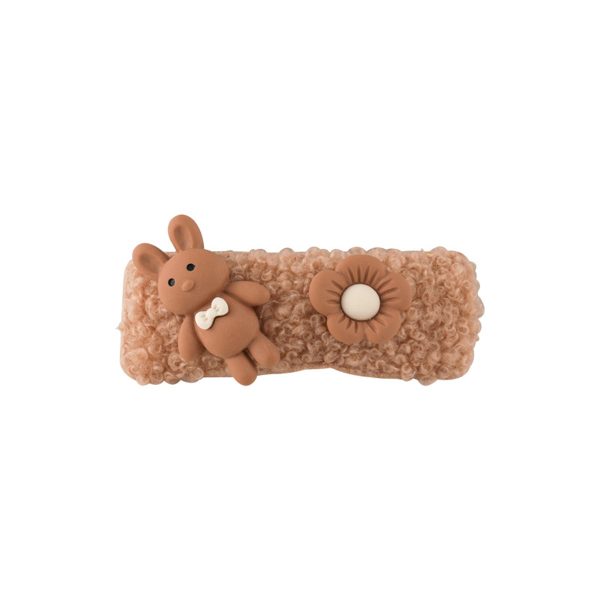 Brown Polystyrene Rabbit Hair Clip Cheap