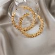 18K Gold-Plated Twist Hoop Earring For Discount