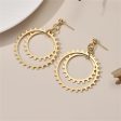 18K Gold-Plated Gear Drop Earring Online