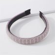 Purple & Cubic Zirconia Beaded Hard Headband Cheap