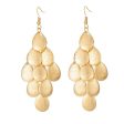 18K Gold-Plated Petal Cluster Drop Earrings Supply