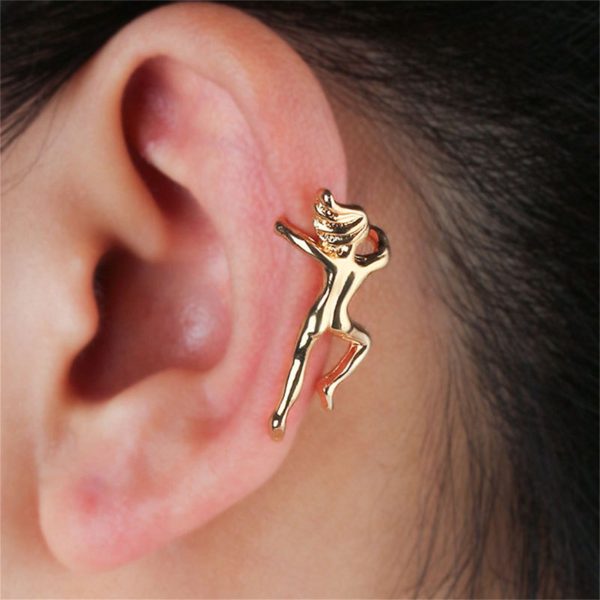 18K Gold-Plated Figure Ear Cuff Discount