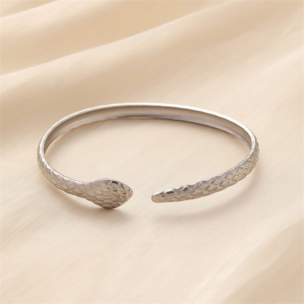 Stainless Steel Snake Cuff For Sale