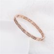 18K Rose Gold-Plated Great Wall Bangle For Sale