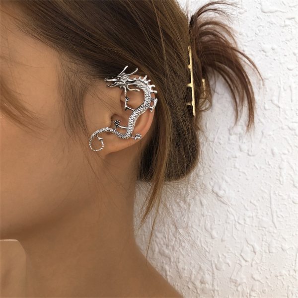 Silver-Plated Dragon Ear Cuff For Sale