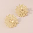 18K Gold-Plated Sunflower Stud Earrings on Sale