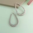 Silver-Plated Spring Teardrop Earrings For Cheap