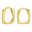 18K Gold-Plated Square Hoop Earrings Sale