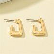 18K Gold-Plated G-Shape Huggie Earrings Hot on Sale