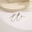 Silver-Plated Awl Dangle Earring & Ear Cuff Set on Sale