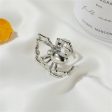 Silver-Plated Spider Adjustable Ring Fashion