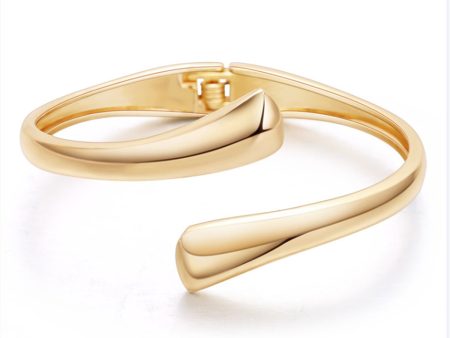 18K Gold-Plated Drop Bypass Cuff Supply