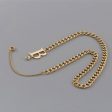 18K Gold-Plated  B  Cuban Chain Lariat Necklace Sale