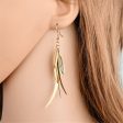 18K Gold-Plated Leaves Drop Earrings on Sale