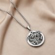 Silver-Plated Dragon Coin Pendant Necklace Supply