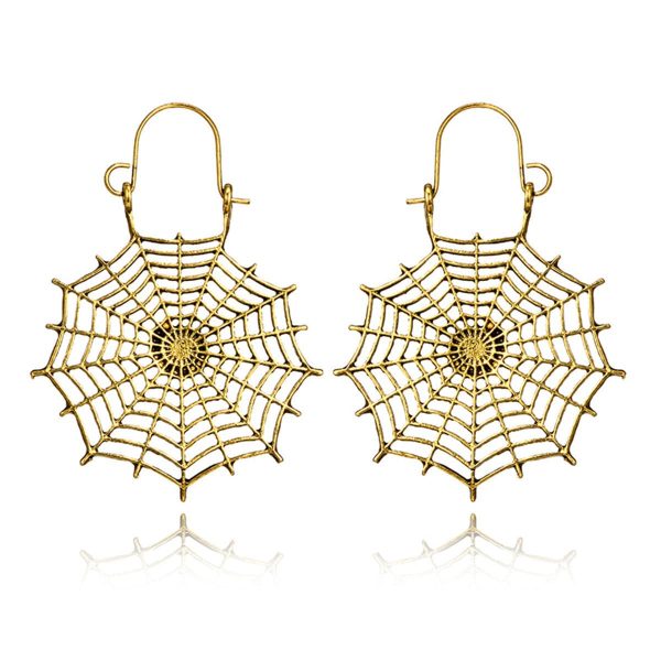 18K Gold-Plated Cobweb Drop Earrings Online