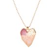 18K Gold-Plated & Light Pink Heart Pendant Necklace Online Hot Sale