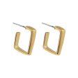 18K Gold-Plated G-Shape Huggie Earrings Hot on Sale