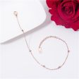 18K Rose Gold-Plated Beaded Station Bracelet Cheap