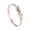 18K Rose Gold-Plated Belt Bangle Online now