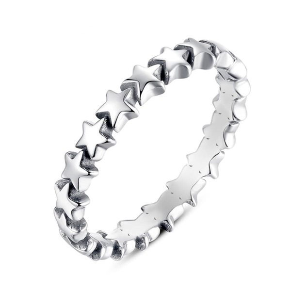 Silver-Plated Interlocking Star Band Online now