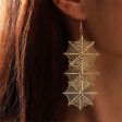 18K Gold-Plated Linked Cobweb Drop Earrings Online Hot Sale