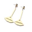 18K Gold-Plated Lips Drop Earrings Online Sale