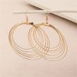 18K Gold-Plated Layered Hoop Drop Earring Supply