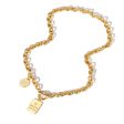 18K Gold-Plated  Grace  Toggle Pendant Necklace For Cheap