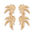 18K Gold-Plated Linked Leaves Drop Earrings Online Hot Sale