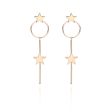 18K Gold-Plated Star Magic Wand Drop Earrings Discount