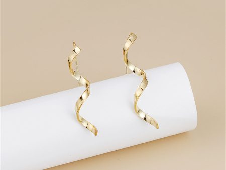 18K Gold-Plated Twisted Threader Earrings Online Hot Sale