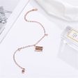 18K Rose Gold-Plated & Cubic Zirconia Abacus Charm Anklet Discount