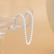 White Enamel & Silver-Plated Box Chain Anklet Fashion