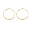 18K Gold-Plated Polygon Layered Hoop Earrings For Cheap