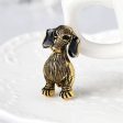 18K Gold-Plated Dog Brooch on Sale