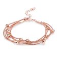 18K Rose Gold-Plated Bead Bracelet For Discount