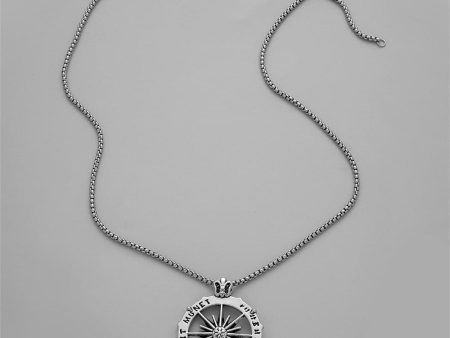 Silver-Plated Sun Pendant Necklace Online Hot Sale