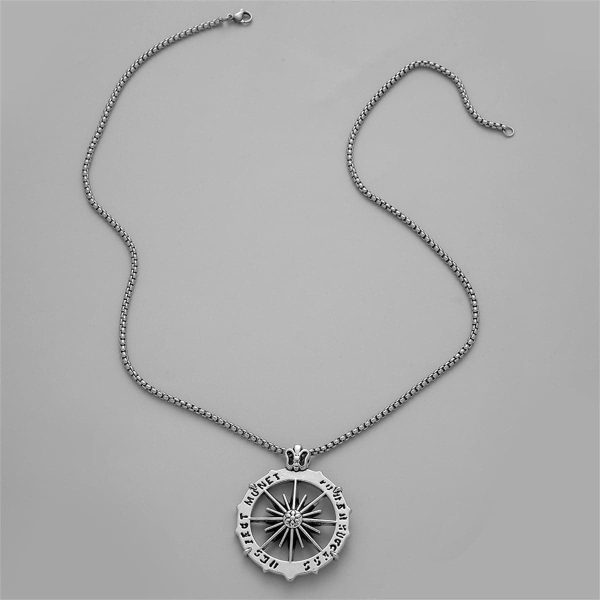 Silver-Plated Sun Pendant Necklace Online Hot Sale