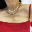 18K Gold-Plated Cable & Snake Chain Necklace Set Fashion