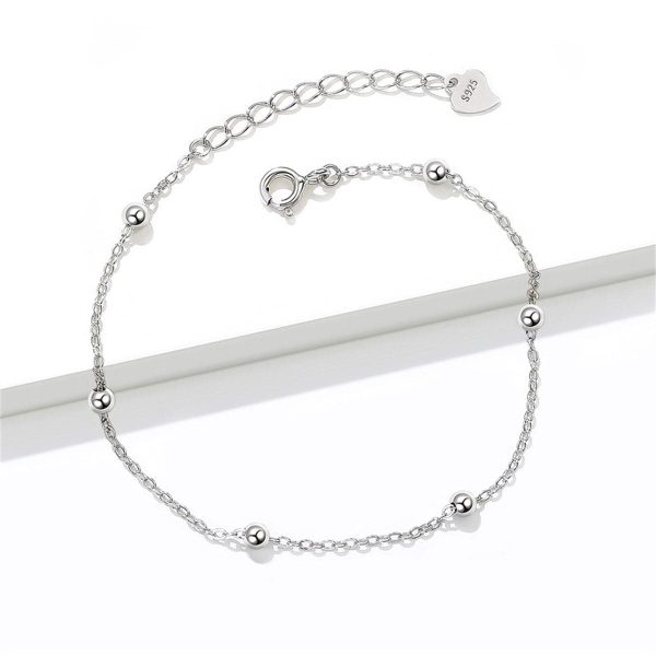 Sterling Silver Bead Station Bracelet Supply