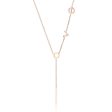 18K Rose Gold-Plated  Love  Lariat Necklace on Sale