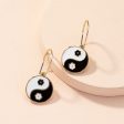 Black & White Yin & Yang Drop Earrings Sale