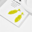 Yellow Enamel & 18K Gold-Plated Leaves Drop Earrings Hot on Sale