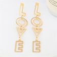 18K Gold-Plated  Love  Openwork Drop Earrings Sale